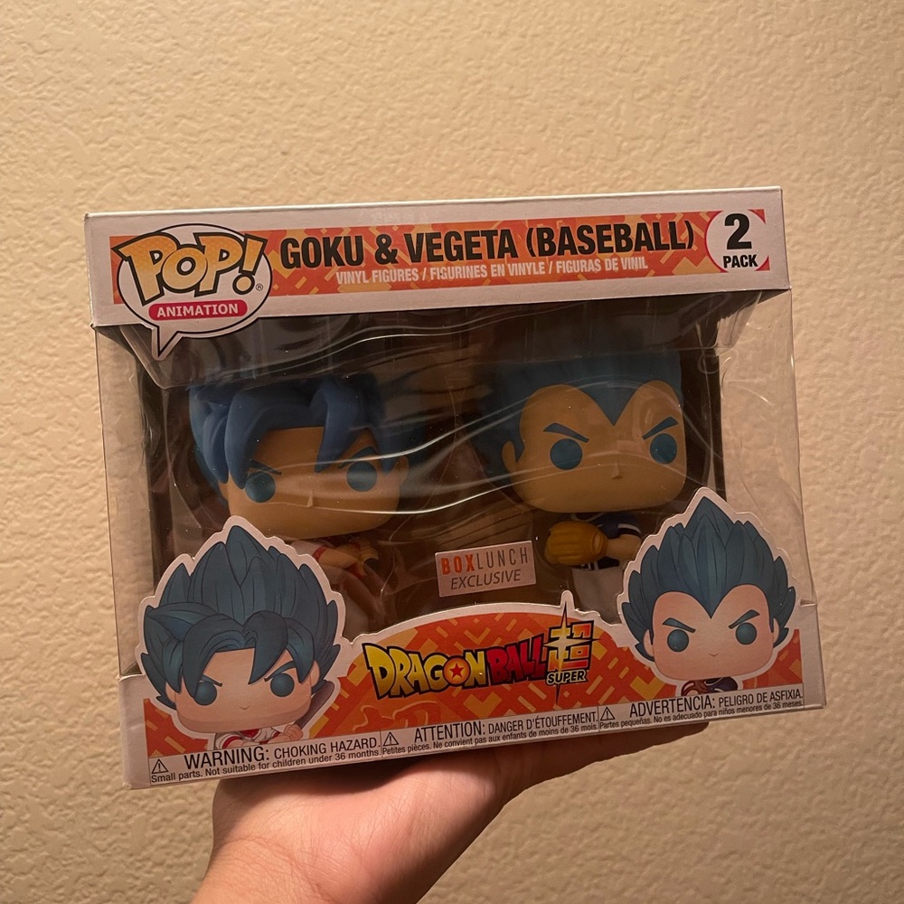 Funko Pop Goku & Vegeta Baseball 2-Pack - BoxLunch Exclusive